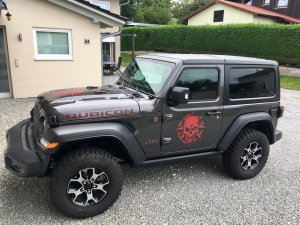 MOPAR Store Aufkleber für die Motorhaube im Mattschwarz für Jeep