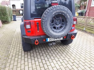 Heckstoßstange Heck Stoßstange schwarz Jeep Wrangler JK Bj. 07-18